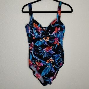 Trimshaper Womens Sweet Dreams Averi One-Piece Swimsuit size 12